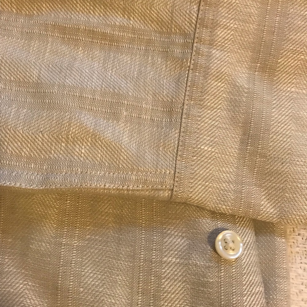 Perry Ellis Linen Blend Long Sleeve